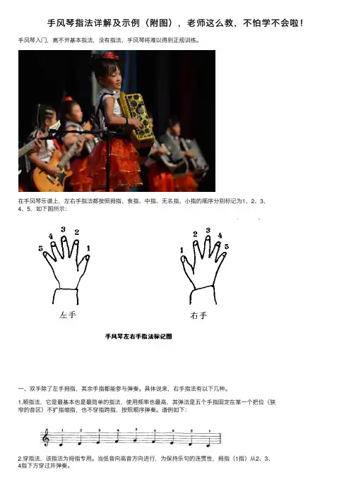 手风琴指法详解及示例（附图），老师这么教，不怕学不会啦！