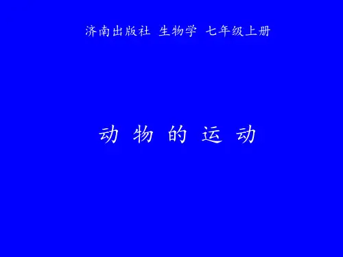 济南版初中生物七年级上册课件 2.2.3 动物的运动(共26张PPT)