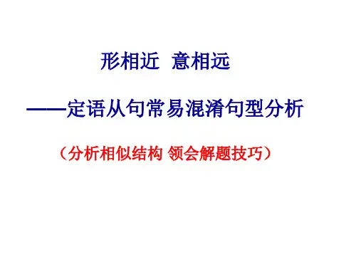 定语从句_易混句型