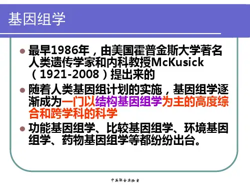 遗传作图 物理图_PPT幻灯片