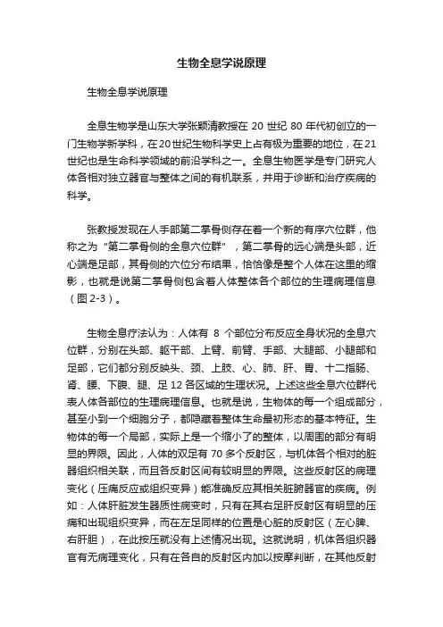生物全息学说原理