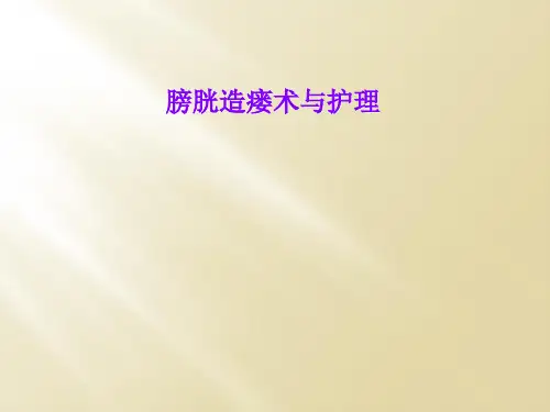 膀胱造瘘术与护理