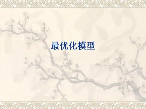 最优化模型