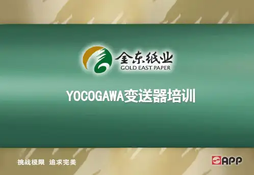 YOKOGAWA压力变送器介绍PPT课件