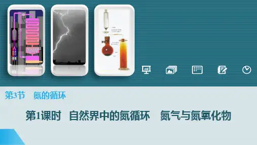3.3.1自然界中的氮循环氮气与氮氧化物课件高一上学期化学鲁科版(1)