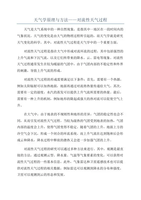 天气学原理与方法——对流性天气过程