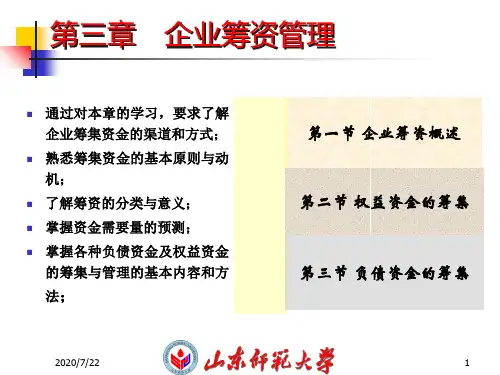 第3章 企业筹资