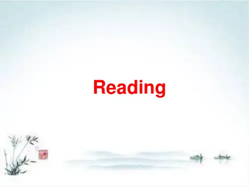 外研版高中英语必修五：Module4Reading课件