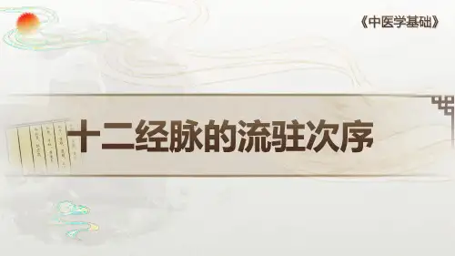 经络学说 十二经脉 十二经脉的流注次序 中医学基础课件