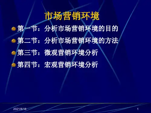 《市场营销环境》PPT课件