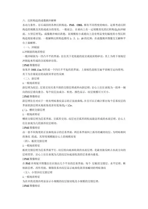 测井与沉积相
