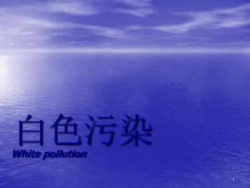 可怕的白色污染ppt课件