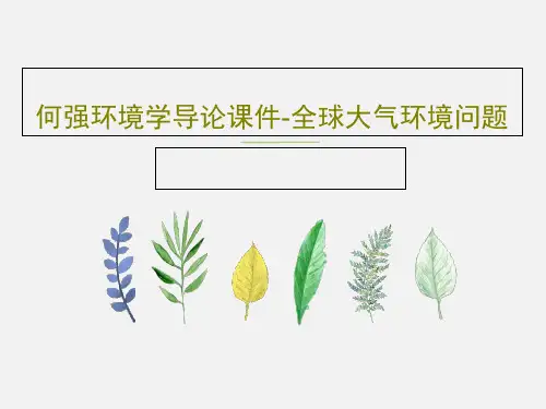 何强环境学导论课件-全球大气环境问题共108页