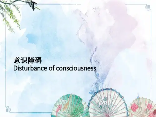 【物理诊断学】常见症状意识障碍7