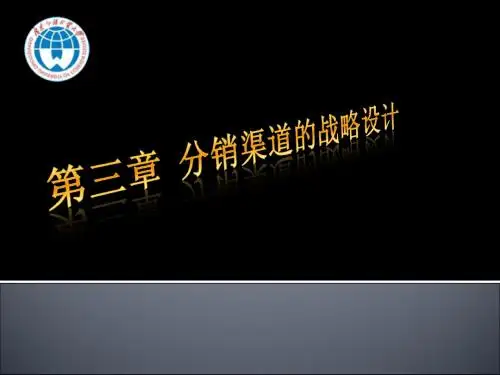 分销渠道的战略设计(已完成)