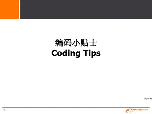 Java编码规范【终极版】ppt课件