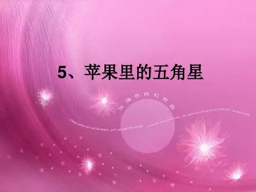《苹果里的五角星》优质课件