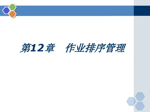 作业排序管理教材