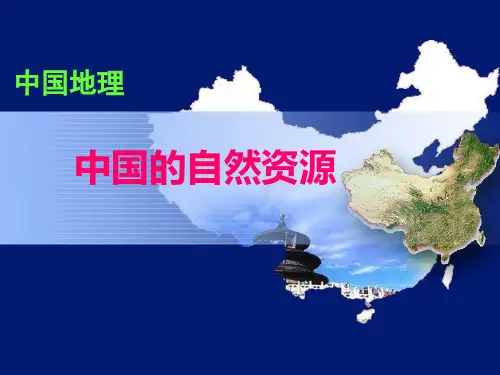 中国的自然资源