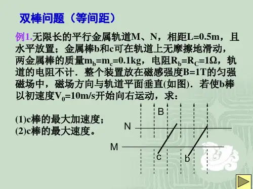 电磁感应中双棒问题