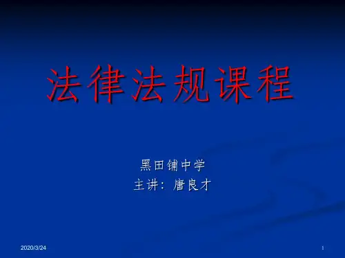 法律法规(课件)PPT课件