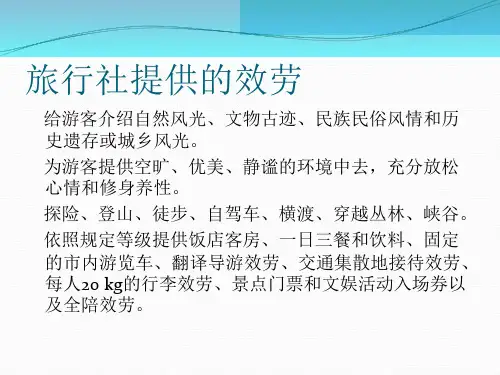 旅游线路销售方案PPT课件