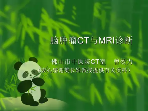 脑肿瘤的MRI诊断