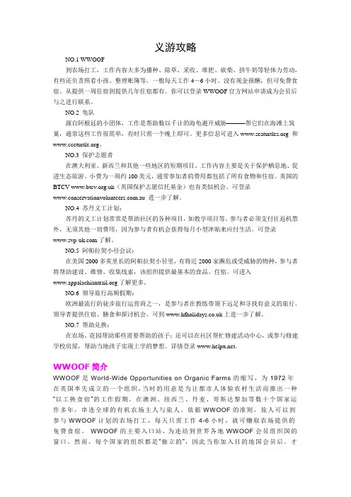 义游攻略
