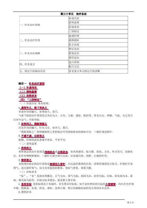 针灸学-治疗总论