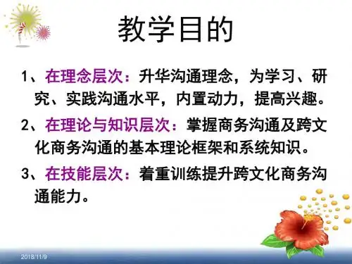 跨文化沟通第一课(引言) 2