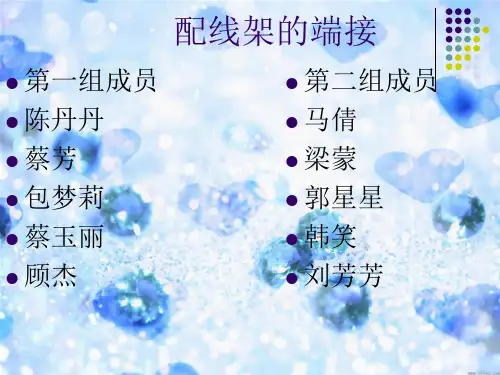 配线架的端接