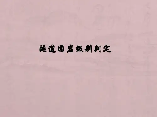 隧道围岩判定及常见岩石介绍
