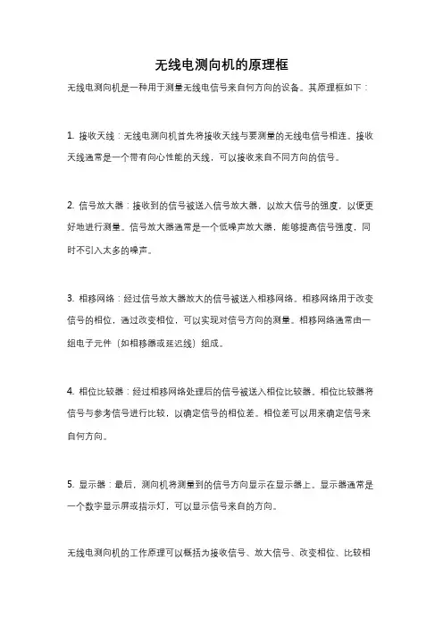 无线电测向机的原理框