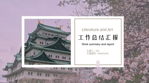 文艺小清新工作总结汇报PPT模板