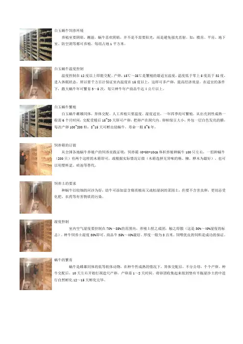 如何养殖白玉蜗牛