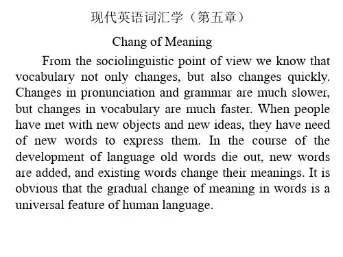 5.现代英语词汇学(第五章)