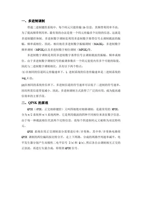 基于Matlab的QPSK调制与解调系统仿真