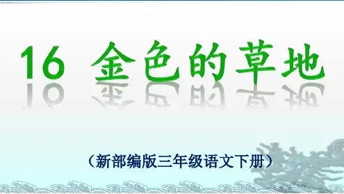 《金色的草地》最新ppt课件