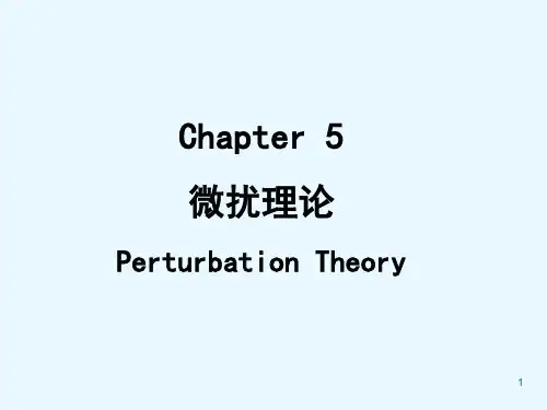 量子力学第五章微扰理论