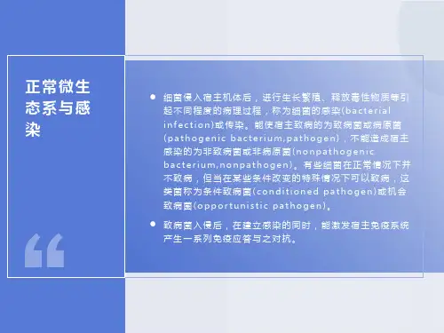 正常微生态系及感染