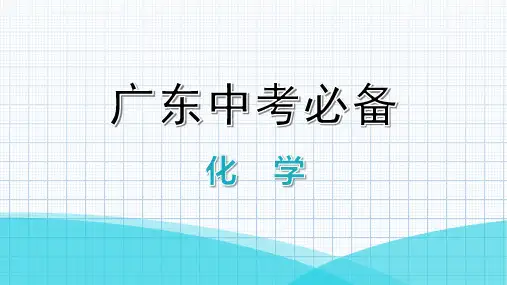 广东化学中考必备第一部分物质构成的奥秘第4节化学式与化合价复习课件