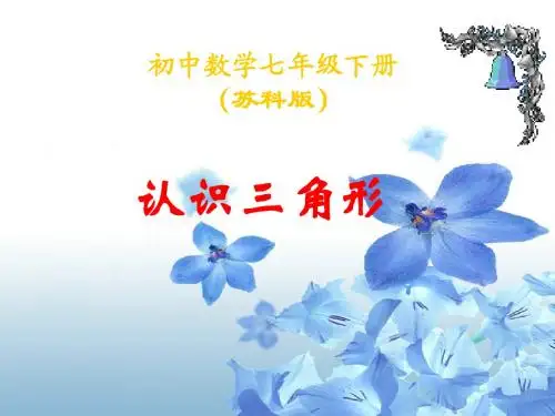 7.4认识三角形(1)