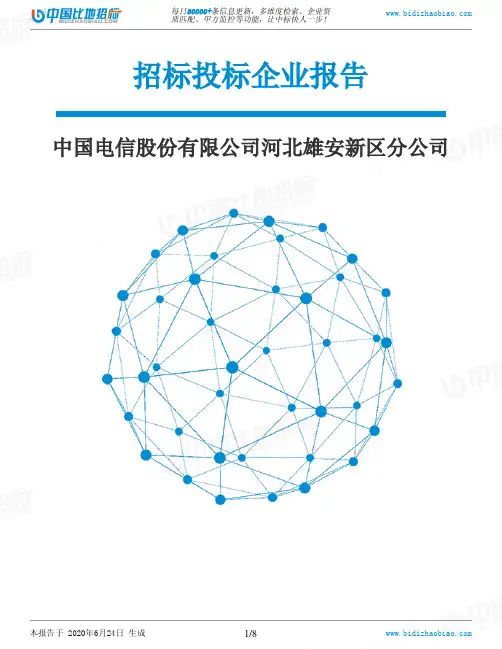 中国电信股份有限公司河北雄安新区分公司-招投标数据分析报告