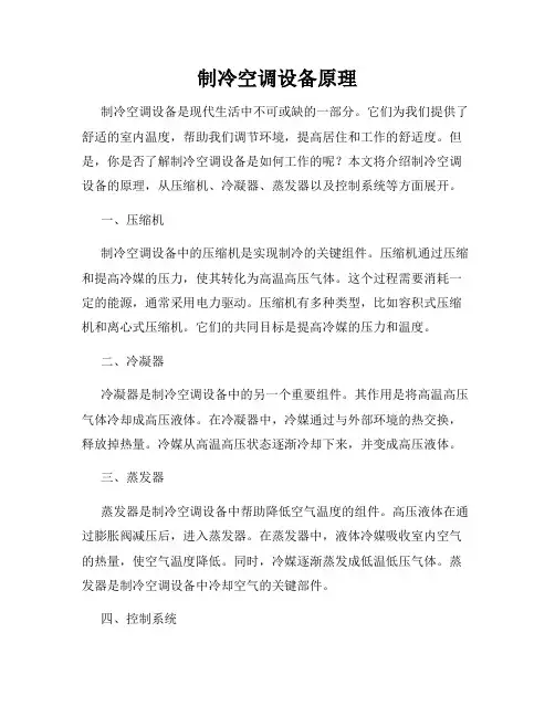 制冷空调设备原理