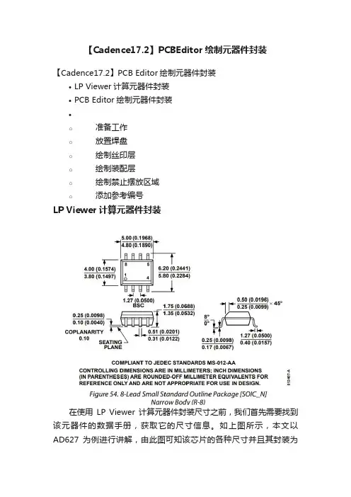 【Cadence17.2】PCBEditor绘制元器件封装