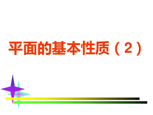数学高中苏教版必修二1.2《点、线、面之间的位置关系--平面的基本性质》课件