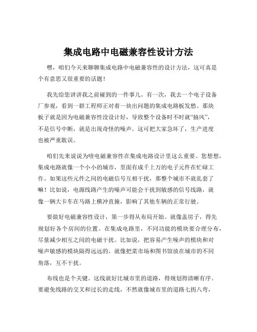 集成电路中电磁兼容性设计方法
