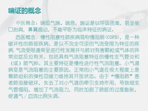 喘症中医护理查房PowerPoint幻灯片