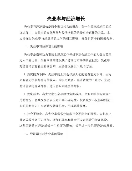 失业率与经济增长
