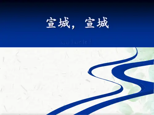 宣城英文ppt